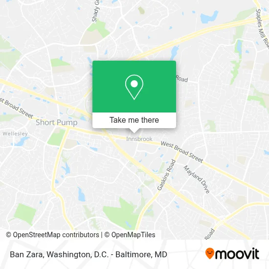 Ban Zara map