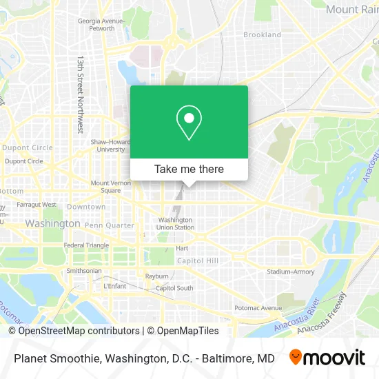Planet Smoothie map