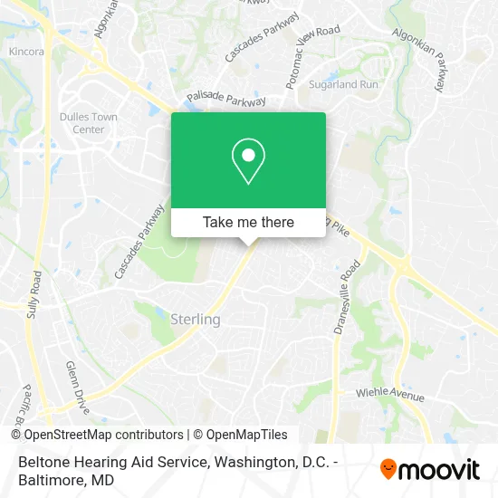 Beltone Hearing Aid Service map