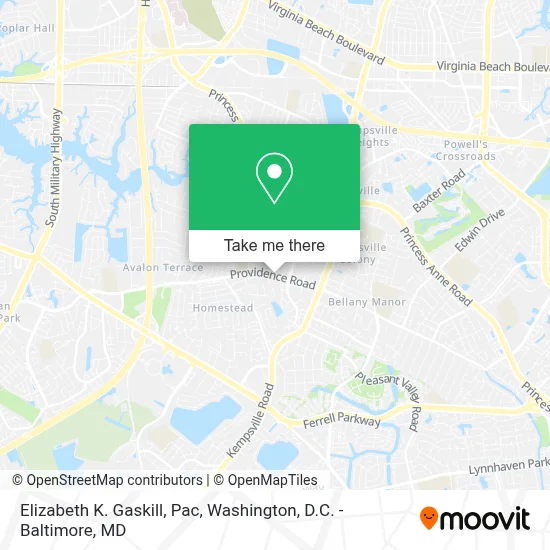 Elizabeth K. Gaskill, Pac map
