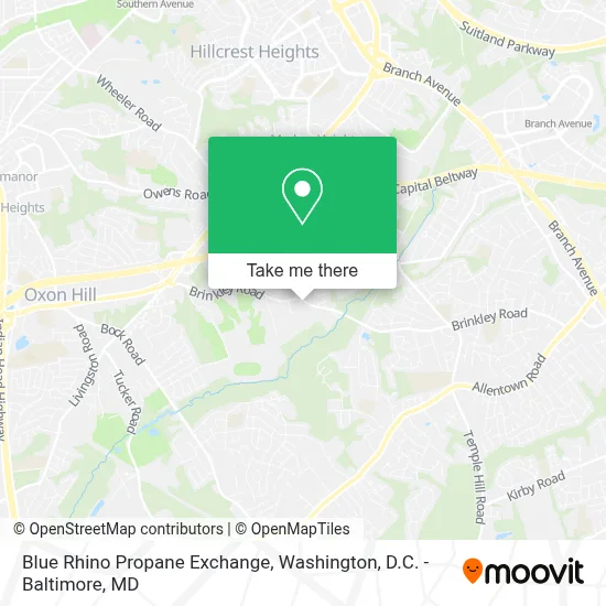Blue Rhino Propane Exchange map