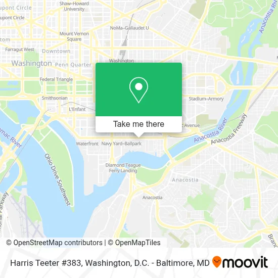 Harris Teeter #383 map