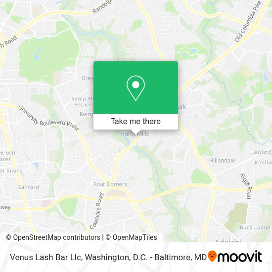 Venus Lash Bar Llc map