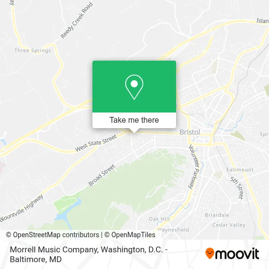 Morrell Music Company map