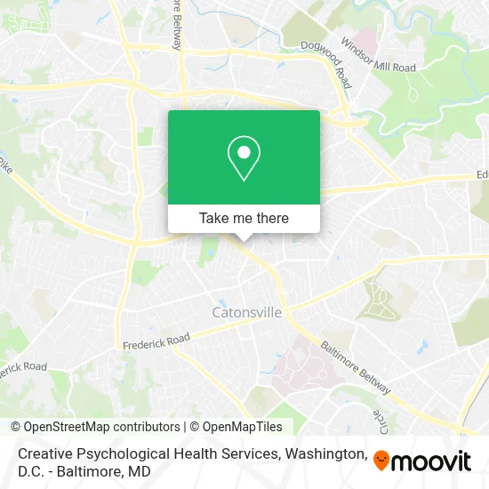 Creative Psychological Health Services map