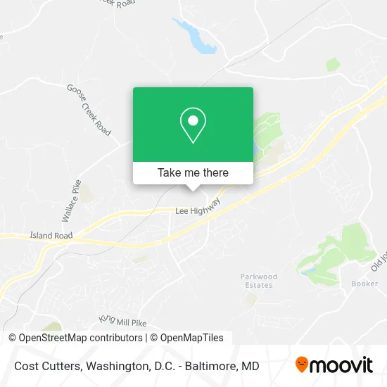 Cost Cutters map