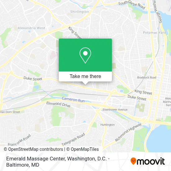 Emerald Massage Center map