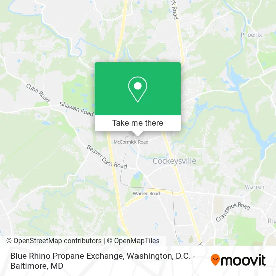 Blue Rhino Propane Exchange map