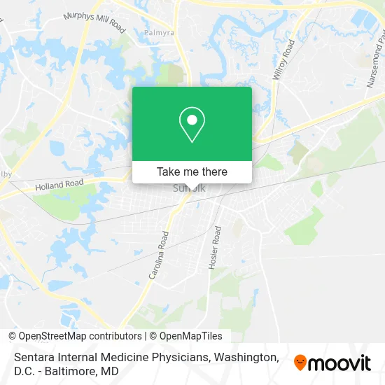 Sentara Internal Medicine Physicians map