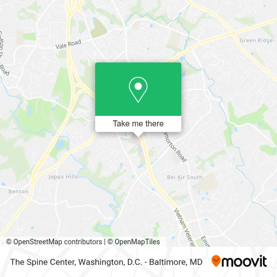 The Spine Center map