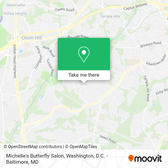 Michelle's Butterfly Salon map