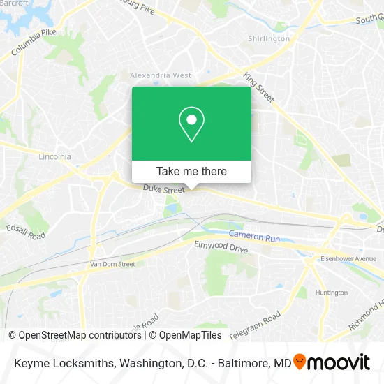Keyme Locksmiths map