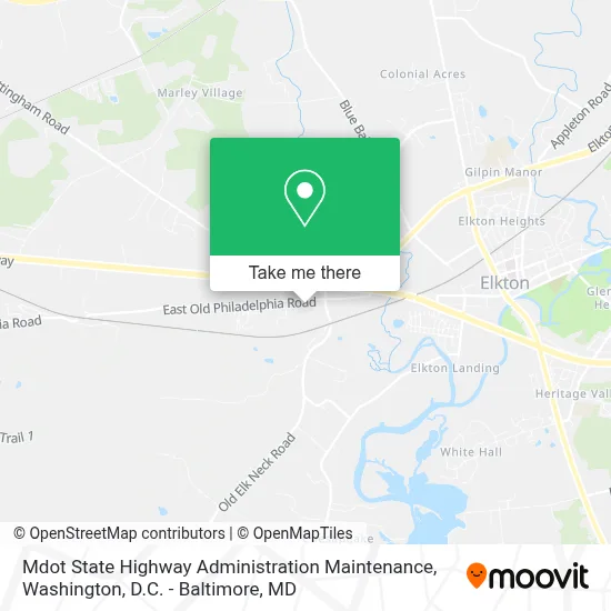 Mdot State Highway Administration Maintenance map