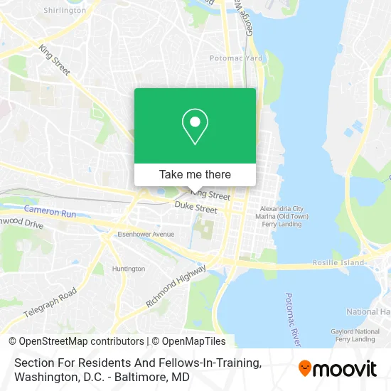 Section For Residents And Fellows-In-Training map
