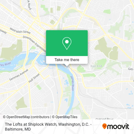 The Lofts at Shiplock Watch map