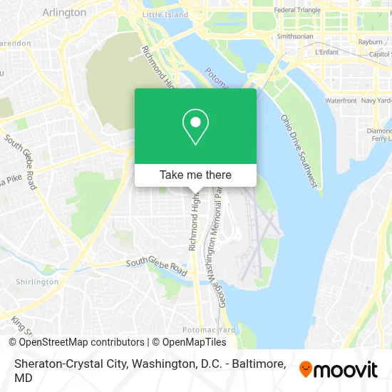 Sheraton-Crystal City map