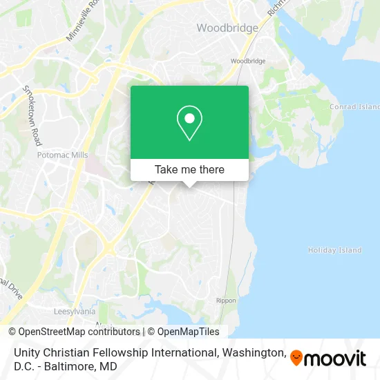 Unity Christian Fellowship International map