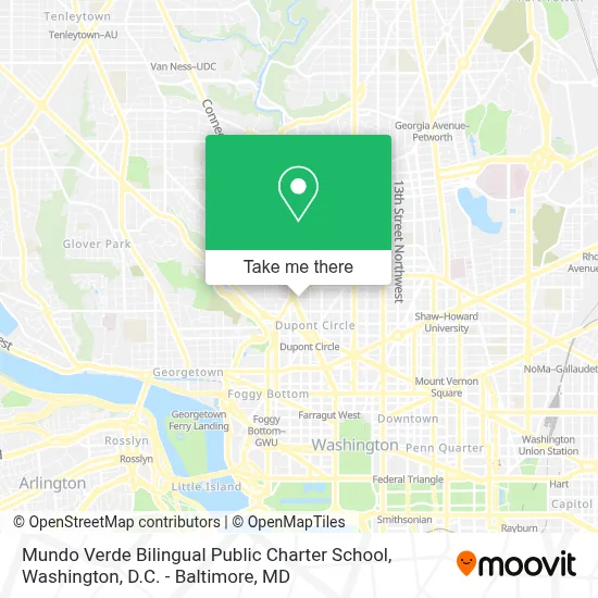 Mundo Verde Bilingual Public Charter School map