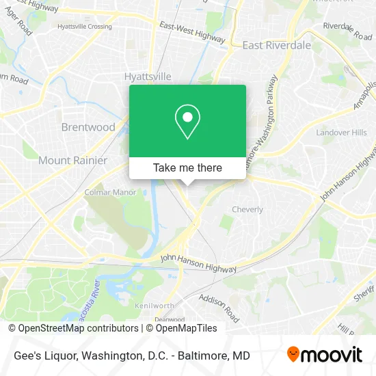 Gee's Liquor map