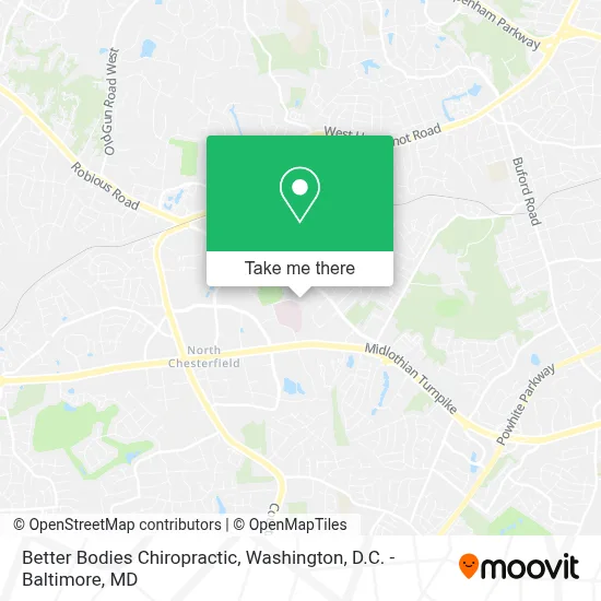 Better Bodies Chiropractic map