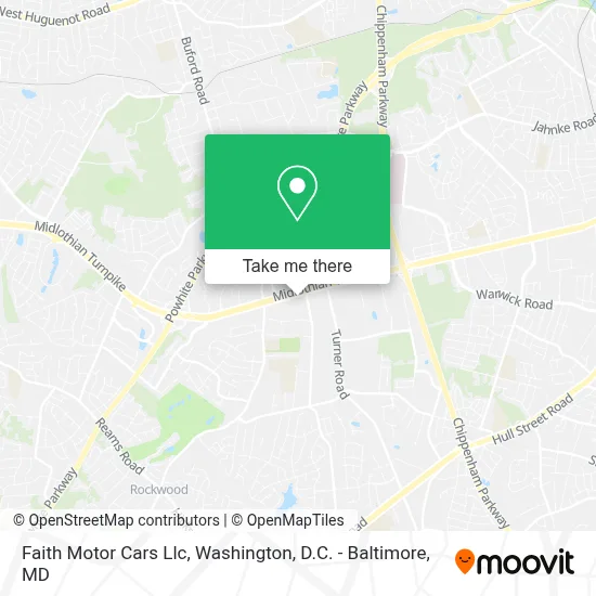 Faith Motor Cars Llc map