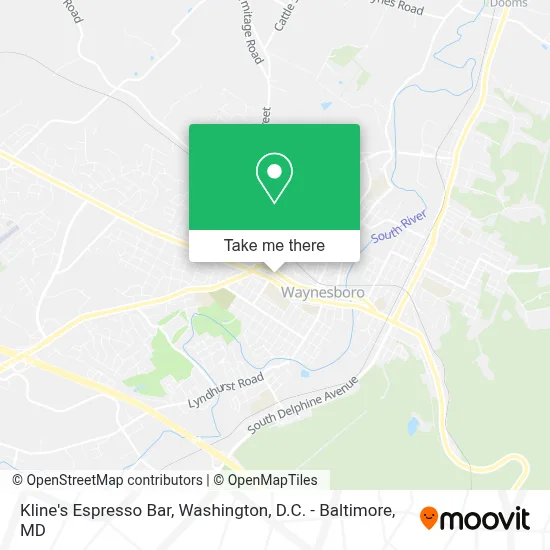 Kline's Espresso Bar map