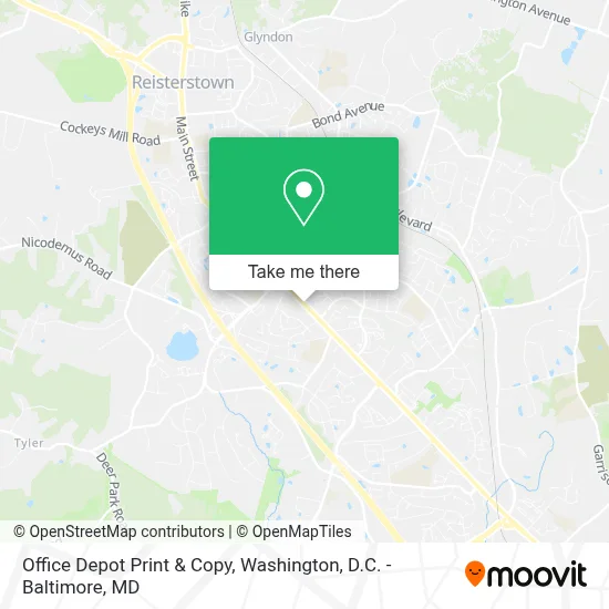 Office Depot Print & Copy map
