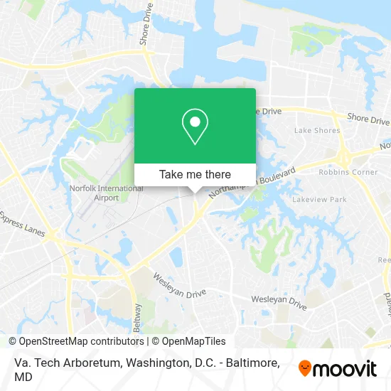 Va. Tech Arboretum map