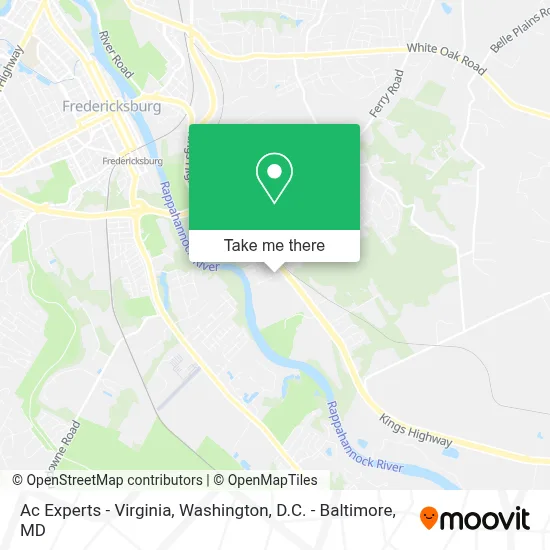 Ac Experts - Virginia map