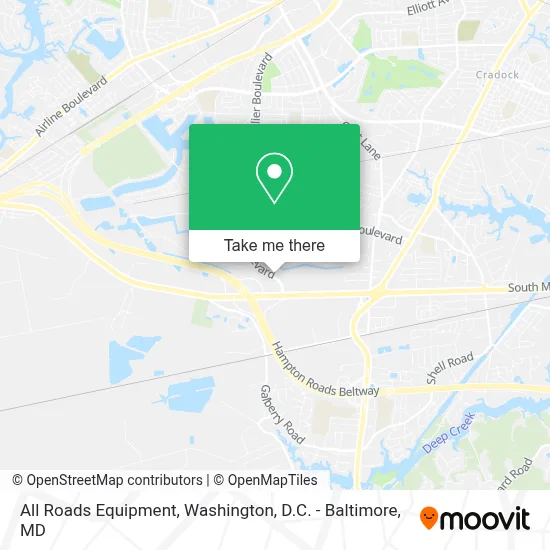 All Roads Equipment map