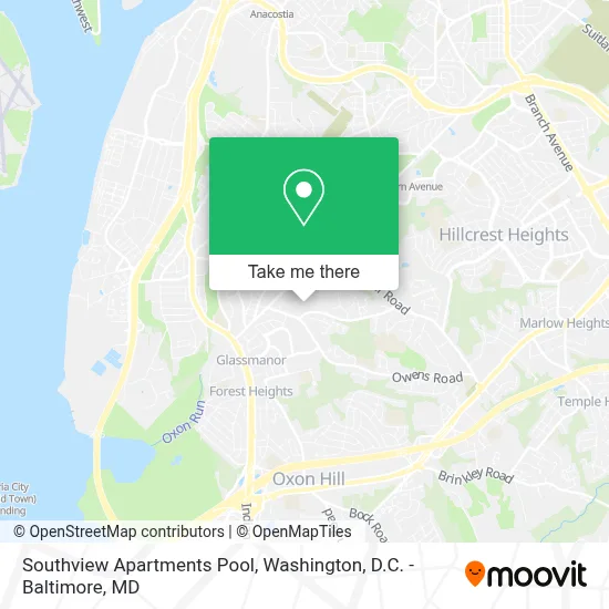 Southview Apartments Pool map