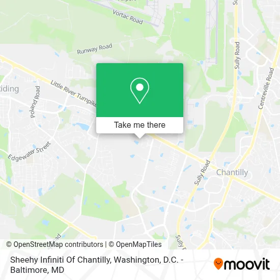 Sheehy Infiniti Of Chantilly map
