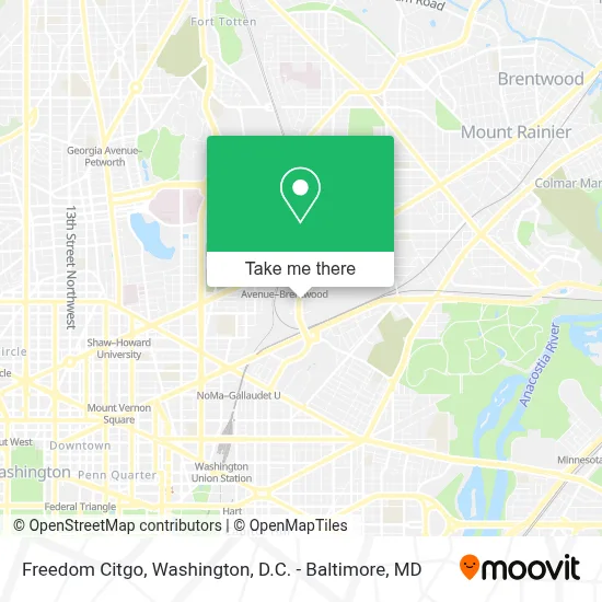 Freedom Citgo map
