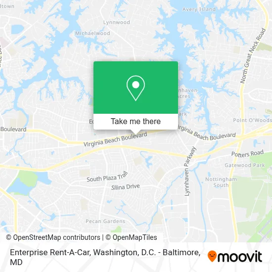 Enterprise Rent-A-Car map