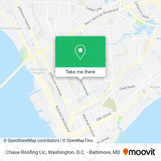 Chase Roofing Llc map