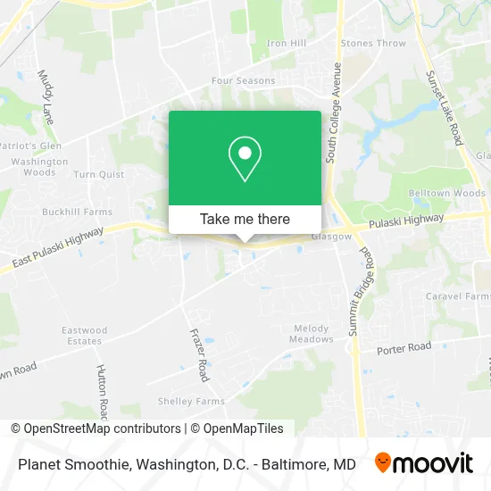 Planet Smoothie map