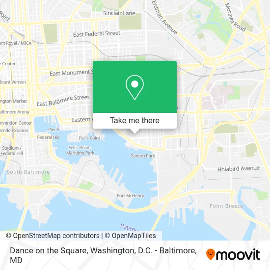 Dance on the Square map