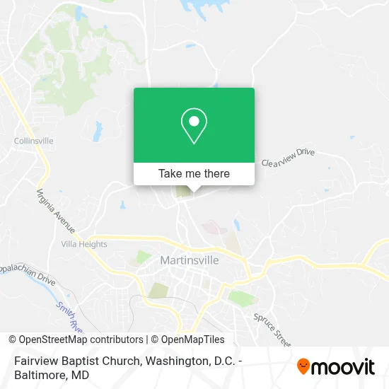 Fairview Baptist Church map