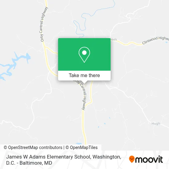 James W Adams Elementary School map