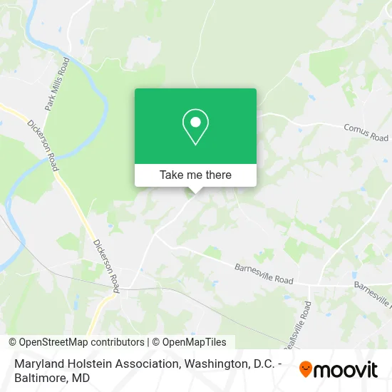 Maryland Holstein Association map