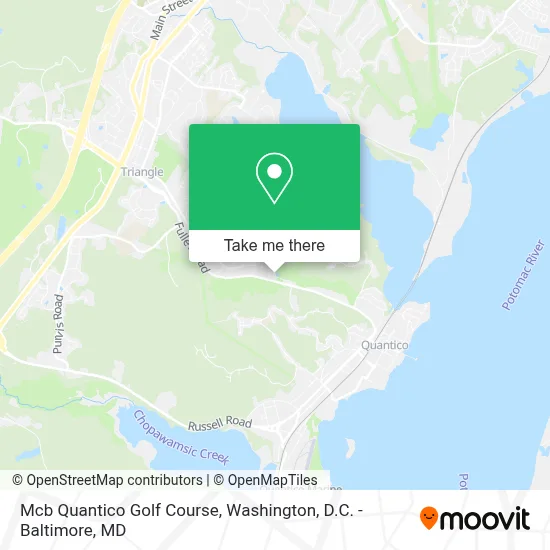 Mcb Quantico Golf Course map
