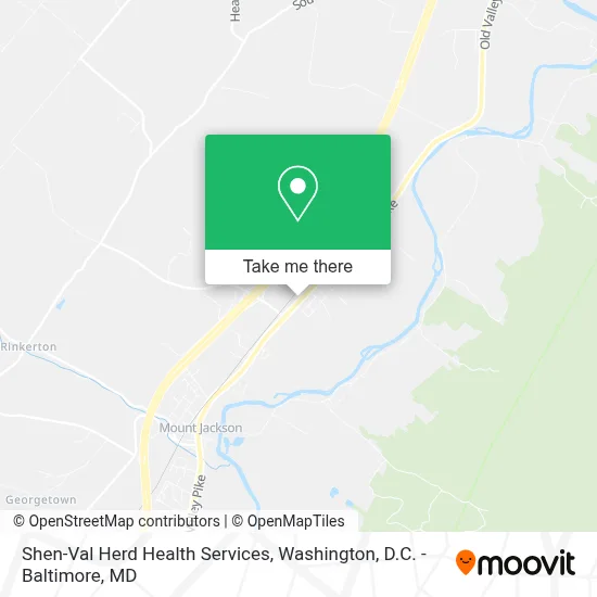 Shen-Val Herd Health Services map