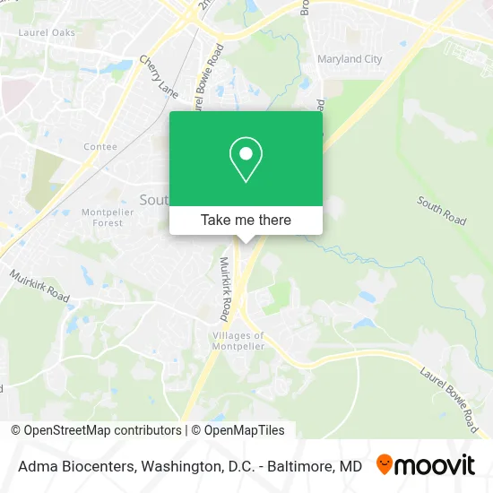 Adma Biocenters map