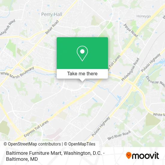 Baltimore Furniture Mart map