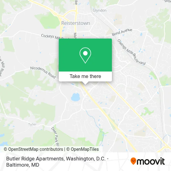 Butler Ridge Apartments map