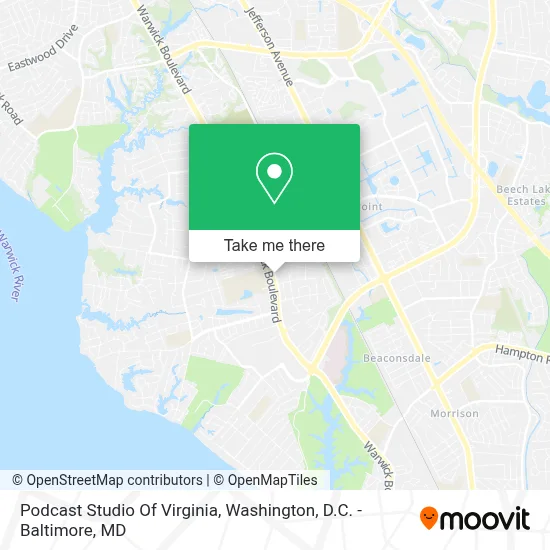 Podcast Studio Of Virginia map