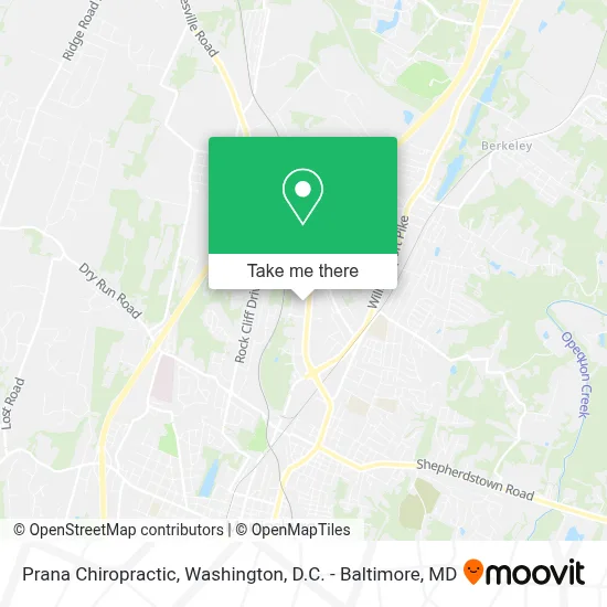 Prana Chiropractic map