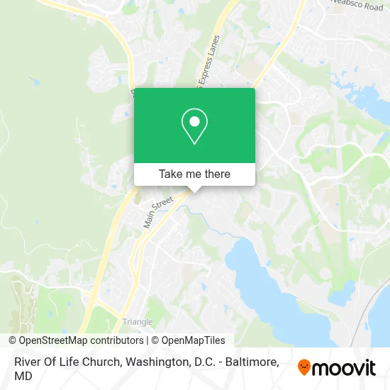 River Of Life Church map