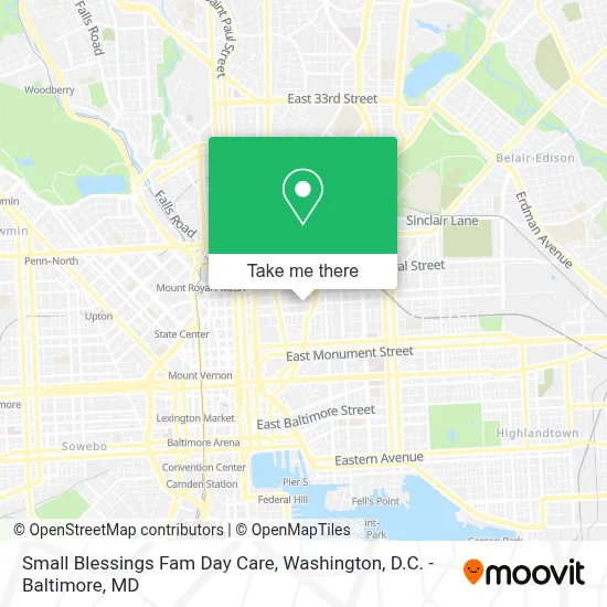 Small Blessings Fam Day Care map