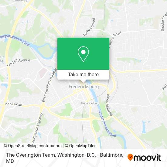 The Overington Team map